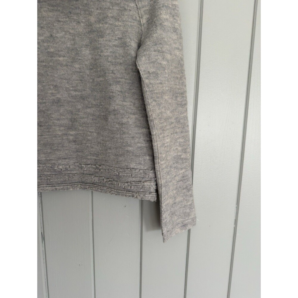 Anthropologie Sleeping on Snow Meribel Gray Cowl Neck Wool Blend Sweater XS - Picture 2 of 5